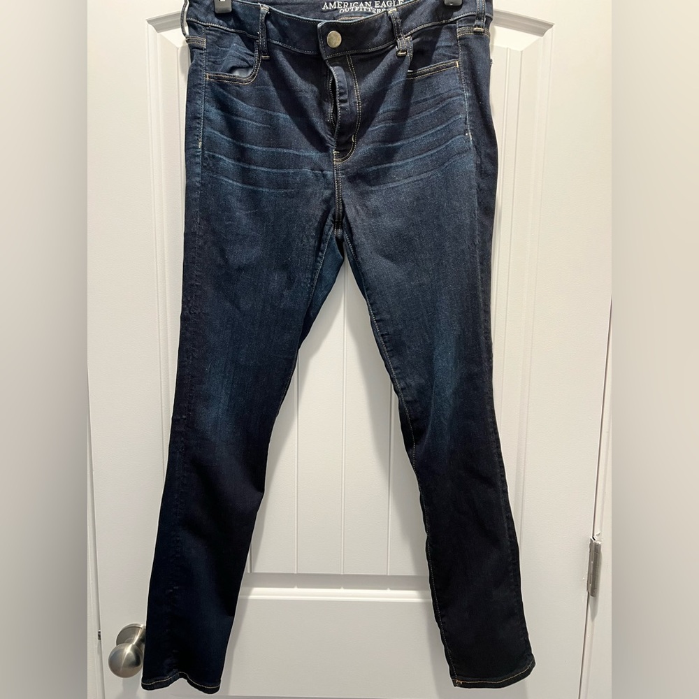 American Eagle Outfitters Midnight Blue Straight Leg Jeans